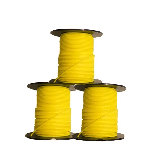 SPEARFISHING WORLD Speargun Reel or Shooting Line 1.8 mm Yellow with Black  Tracer – Dyneema Cored – 410 Lbs Strength – 150 Ft Spool : :  Sports & Outdoors