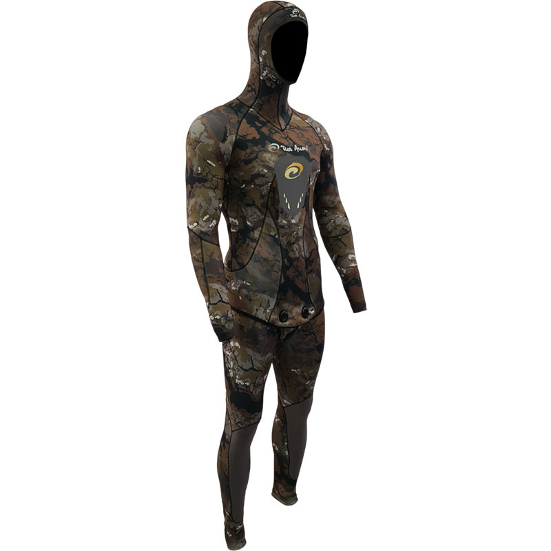 Spearfishing Wetsuits, Camo, Open Cell, Two Piece