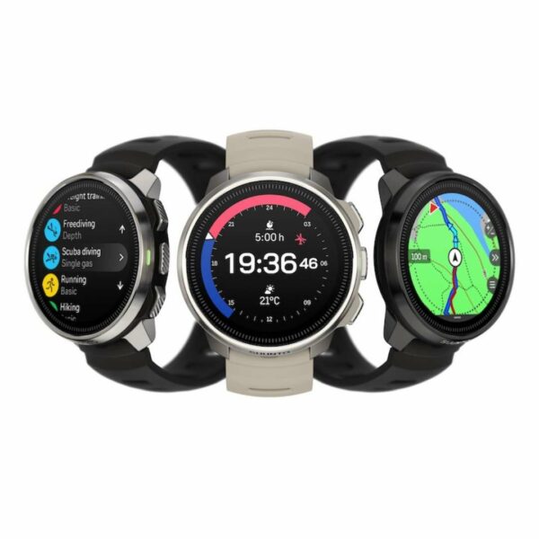 Suunto Ocean Dive Computer Watch - Chrome Black White - Diversworld Spearfishing Scuba Cairns Australia