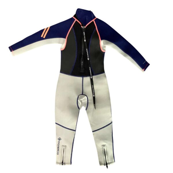 Oceanpro Wave Kids Wetsuit Gray Back - Diversworld Snorkeling Scuba Diving Cairns Australia