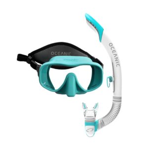 Oceanic Shadow Mask Ultra SD Snorkel Set Sea Blue - Diversworld Scuba Cairns Australia