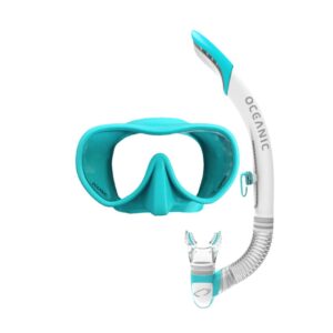 Oceanic Shadow Mini Mask Ultra SD Snorkel Set Blue - Diversworld Scuba Cairns Australia