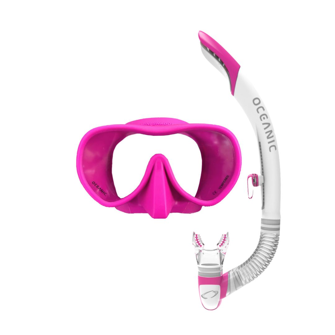 Oceanic Shadow Mini Mask Ultra SD Snorkel Set Pink - Diversworld Scuba Cairns Australia