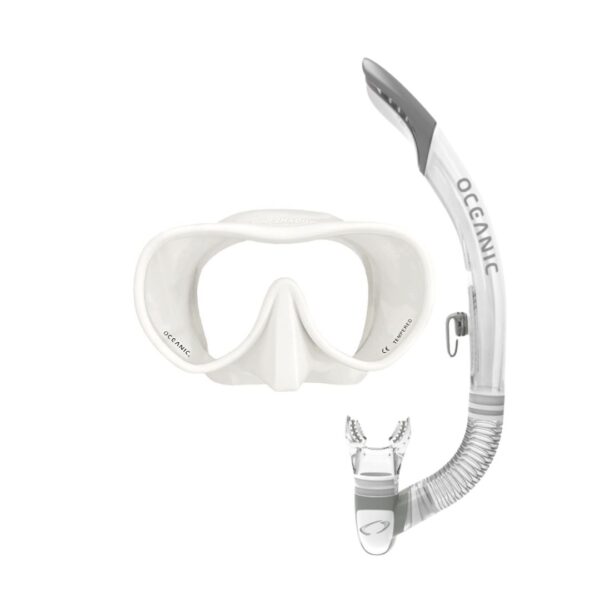 Oceanic Shadow Mini Mask Ultra SD Snorkel Set White - Diversworld Scuba Cairns Australia