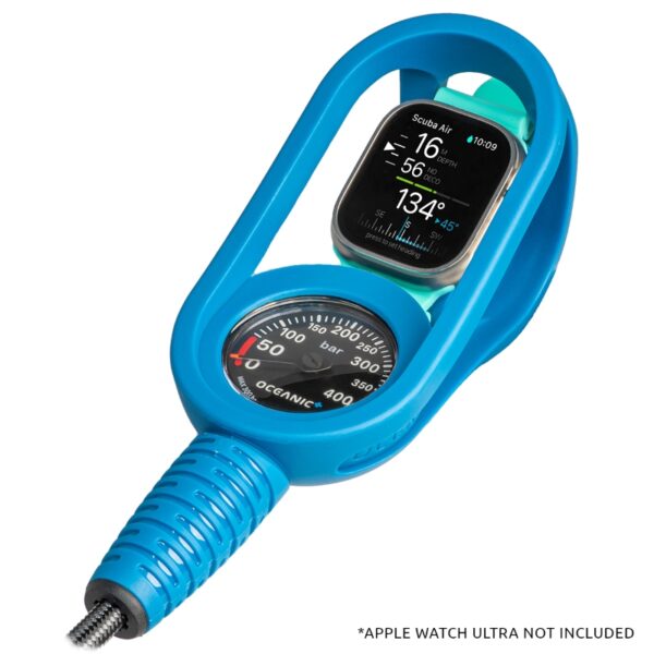 Oceanic+ Console Boot with Pressure Gauge Apple Watch Ultra - Diversworld Scuba Diving Cairns Australia